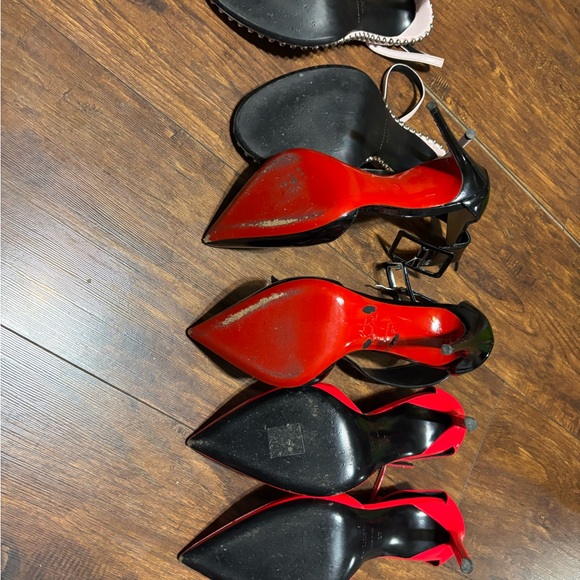 Christian Louboutin Black and Red Heels - Picture 3 of 3